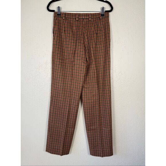 MaxMara Wool Angora Plaid Trousers - Picture 2 of 8